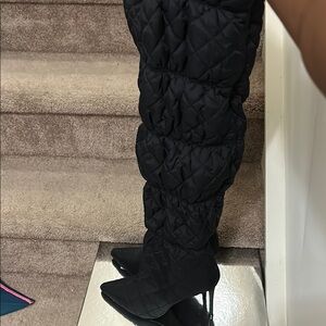 Silhouette Quilted Knee-High Boots